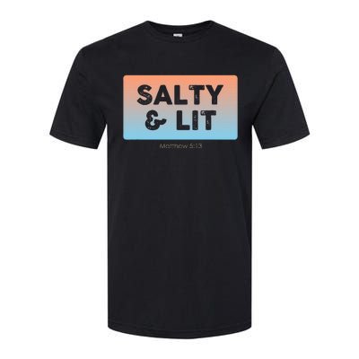 Funny Christian Gift Salty & Lit Softstyle® CVC T-Shirt