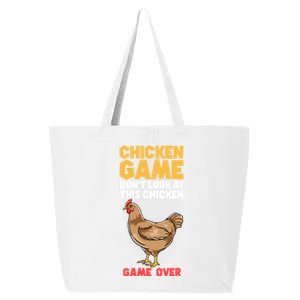 Funny Chicken Game Don't Look At The Chicken Gift 25L Jumbo Tote