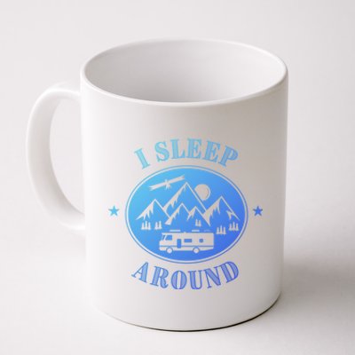 Funny Campervan Gift I Sleep Around Motorhome Husband Gift Coffee Mug