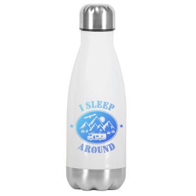 Funny Campervan Gift I Sleep Around Motorhome Husband Gift Stainless Steel Insulated Water Bottle