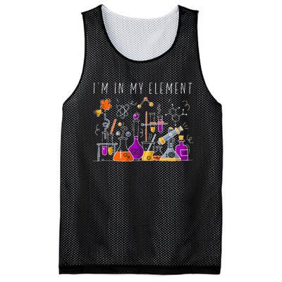 Funny Chemist Gifts I'm In My Element Chemistry Science Nerd Mesh Reversible Basketball Jersey Tank