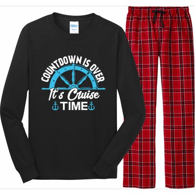 Funny Cruise Gift Countdown Its Cruise Time Cruising Lover Gift Long Sleeve Pajama Set