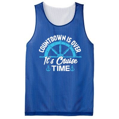 Funny Cruise Gift Countdown Its Cruise Time Cruising Lover Gift Mesh Reversible Basketball Jersey Tank