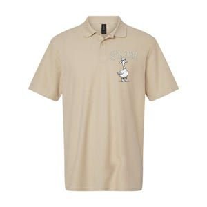 Funny Cute Goose Cowboy Goose Lover Silly Goose On The Loose Softstyle Adult Sport Polo