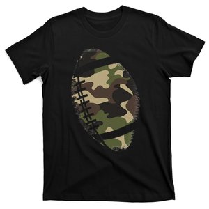 Football Camouflage Gift College Team Coach Camo T-Shirt