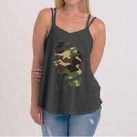 Football Camouflage Gift College Team Coach Camo Women's Strappy Tank