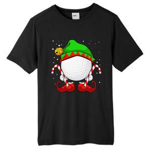 Funny Christmas Golf Ball Elf Cute Xmas Candy Cane Tall Fusion ChromaSoft Performance T-Shirt