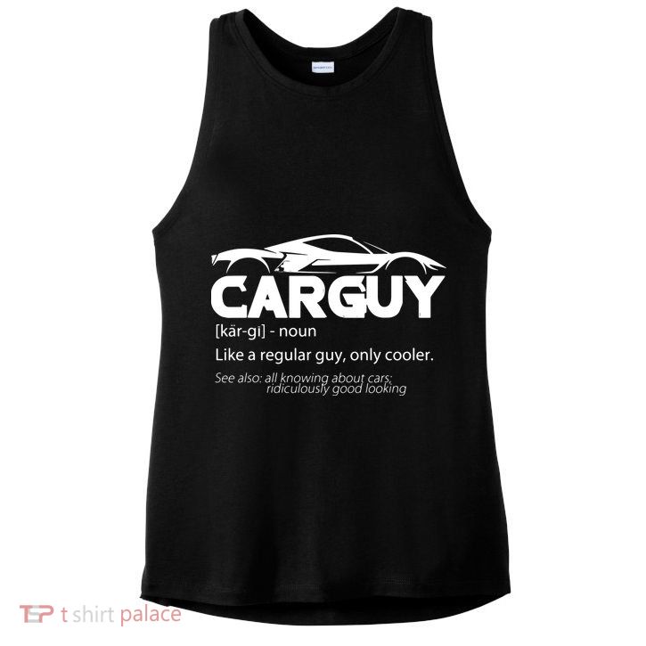 Funny Car Guy Gift Car Guy Definition Ladies PosiCharge Tri-Blend Wicking Tank