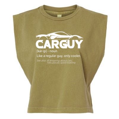 Funny Car Guy Gift Car Guy Definition Garment-Dyed Women's Muscle Tee