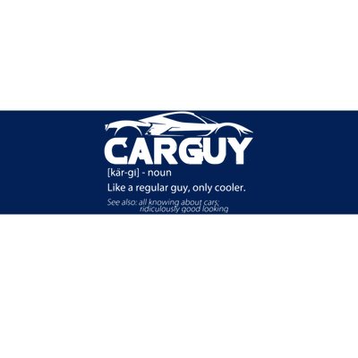 Funny Car Guy Gift Car Guy Definition Bumper Sticker