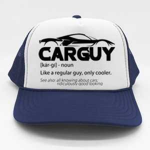 Funny Car Guy Gift Car Guy Definition Trucker Hat