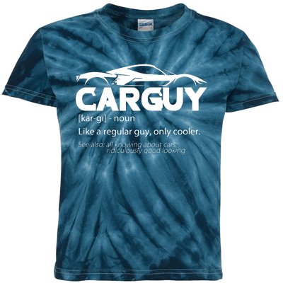 Funny Car Guy Gift Car Guy Definition Kids Tie-Dye T-Shirt