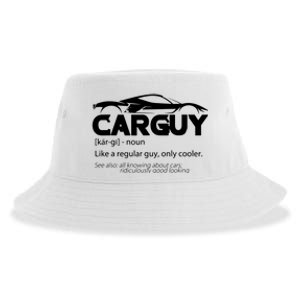 Funny Car Guy Gift Car Guy Definition Sustainable Bucket Hat