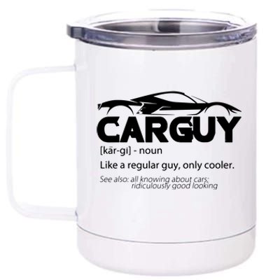 Funny Car Guy Gift Car Guy Definition 12 oz Stainless Steel Tumbler Cup