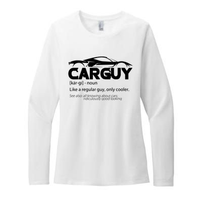 Funny Car Guy Gift Car Guy Definition Womens CVC Long Sleeve Shirt