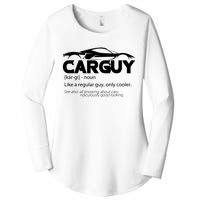 Funny Car Guy Gift Car Guy Definition Women's Perfect Tri Tunic Long Sleeve Shirt