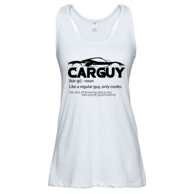 Funny Car Guy Gift Car Guy Definition Ladies Essential Flowy Tank