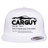 Funny Car Guy Gift Car Guy Definition Flat Bill Trucker Hat