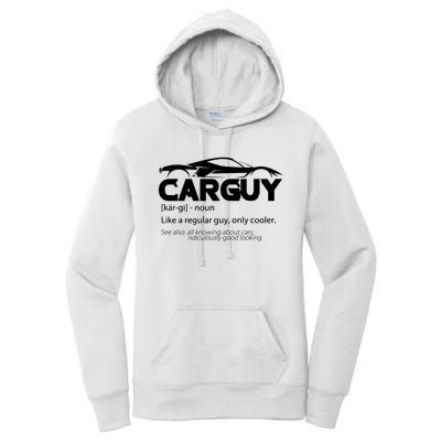 Funny Car Guy Gift Car Guy Definition Women's Pullover Hoodie