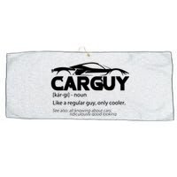 Funny Car Guy Gift Car Guy Definition Large Microfiber Waffle Golf Towel