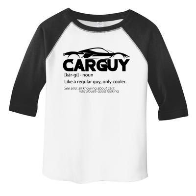 Funny Car Guy Gift Car Guy Definition Toddler Fine Jersey T-Shirt