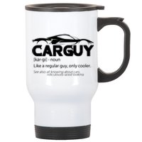 Funny Car Guy Gift Car Guy Definition Stainless Steel Travel Mug