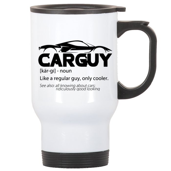 Funny Car Guy Gift Car Guy Definition Stainless Steel Travel Mug