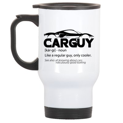 Funny Car Guy Gift Car Guy Definition Stainless Steel Travel Mug