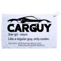 Funny Car Guy Gift Car Guy Definition Grommeted Golf Towel