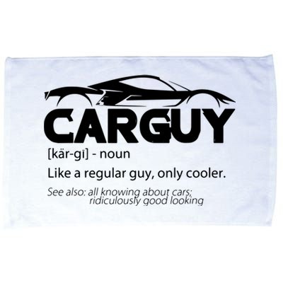 Funny Car Guy Gift Car Guy Definition Microfiber Hand Towel