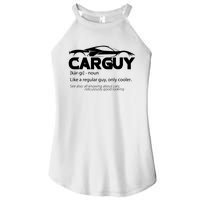 Funny Car Guy Gift Car Guy Definition Women's Perfect Tri Rocker Tank