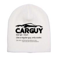 Funny Car Guy Gift Car Guy Definition Short Acrylic Beanie