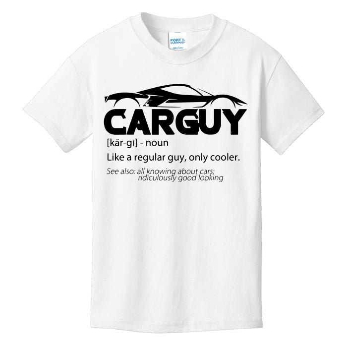 Funny Car Guy Gift Car Guy Definition Kids T-Shirt