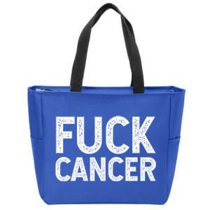 Fuck Cancer Gift Cancer Awareness Gift For And Zip Tote Bag