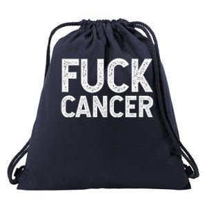 Fuck Cancer Gift Cancer Awareness Gift For And Drawstring Bag