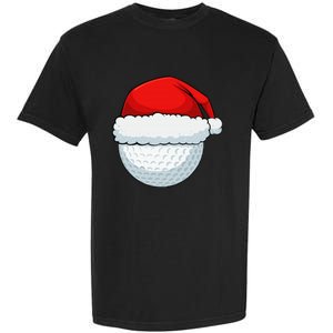 Funny Christmas Golf Ball Elf Cute Xmas Candy Cane Garment-Dyed Heavyweight T-Shirt