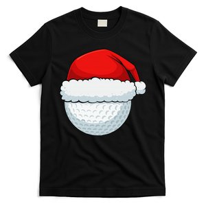 Funny Christmas Golf Ball Elf Cute Xmas Candy Cane T-Shirt