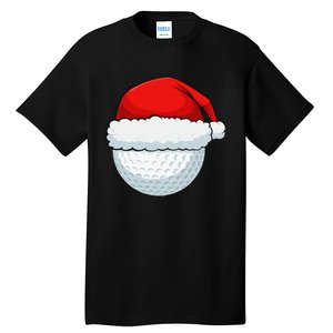 Funny Christmas Golf Ball Elf Cute Xmas Candy Cane Tall T-Shirt