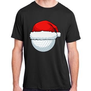 Funny Christmas Golf Ball Elf Cute Xmas Candy Cane Adult ChromaSoft Performance T-Shirt