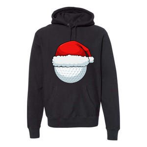 Funny Christmas Golf Ball Elf Cute Xmas Candy Cane Premium Hoodie