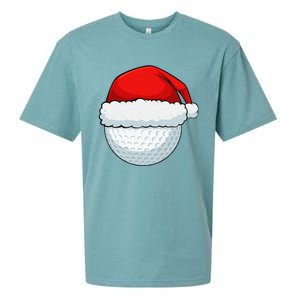 Funny Christmas Golf Ball Elf Cute Xmas Candy Cane Sueded Cloud Jersey T-Shirt