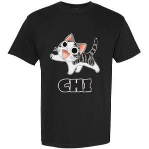 Funny Cat Gray White ChiS Cute Anime Manga Animal Lover Garment-Dyed Heavyweight T-Shirt