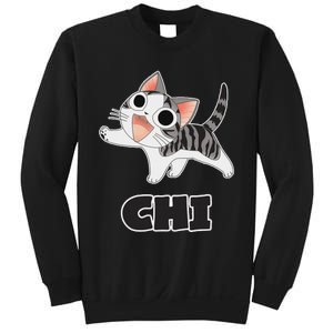 Funny Cat Gray White ChiS Cute Anime Manga Animal Lover Sweatshirt