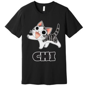 Funny Cat Gray White ChiS Cute Anime Manga Animal Lover Premium T-Shirt