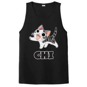 Funny Cat Gray White ChiS Cute Anime Manga Animal Lover PosiCharge Competitor Tank