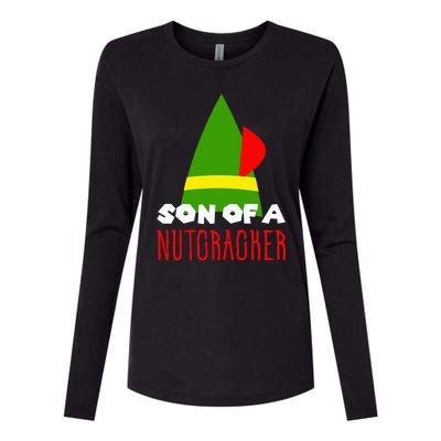 Funny Christmas Gift Son Of A Nutcracker Womens Cotton Relaxed Long Sleeve T-Shirt