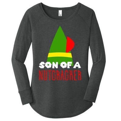 Funny Christmas Gift Son Of A Nutcracker Women's Perfect Tri Tunic Long Sleeve Shirt