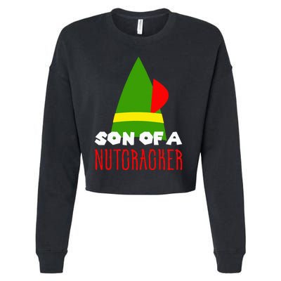 Funny Christmas Gift Son Of A Nutcracker Cropped Pullover Crew