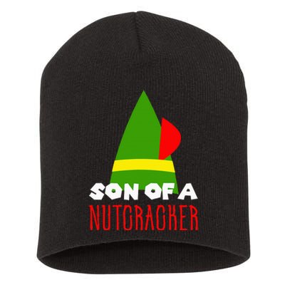 Funny Christmas Gift Son Of A Nutcracker Short Acrylic Beanie