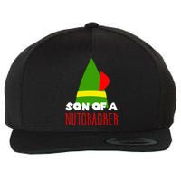 Funny Christmas Gift Son Of A Nutcracker Wool Snapback Cap